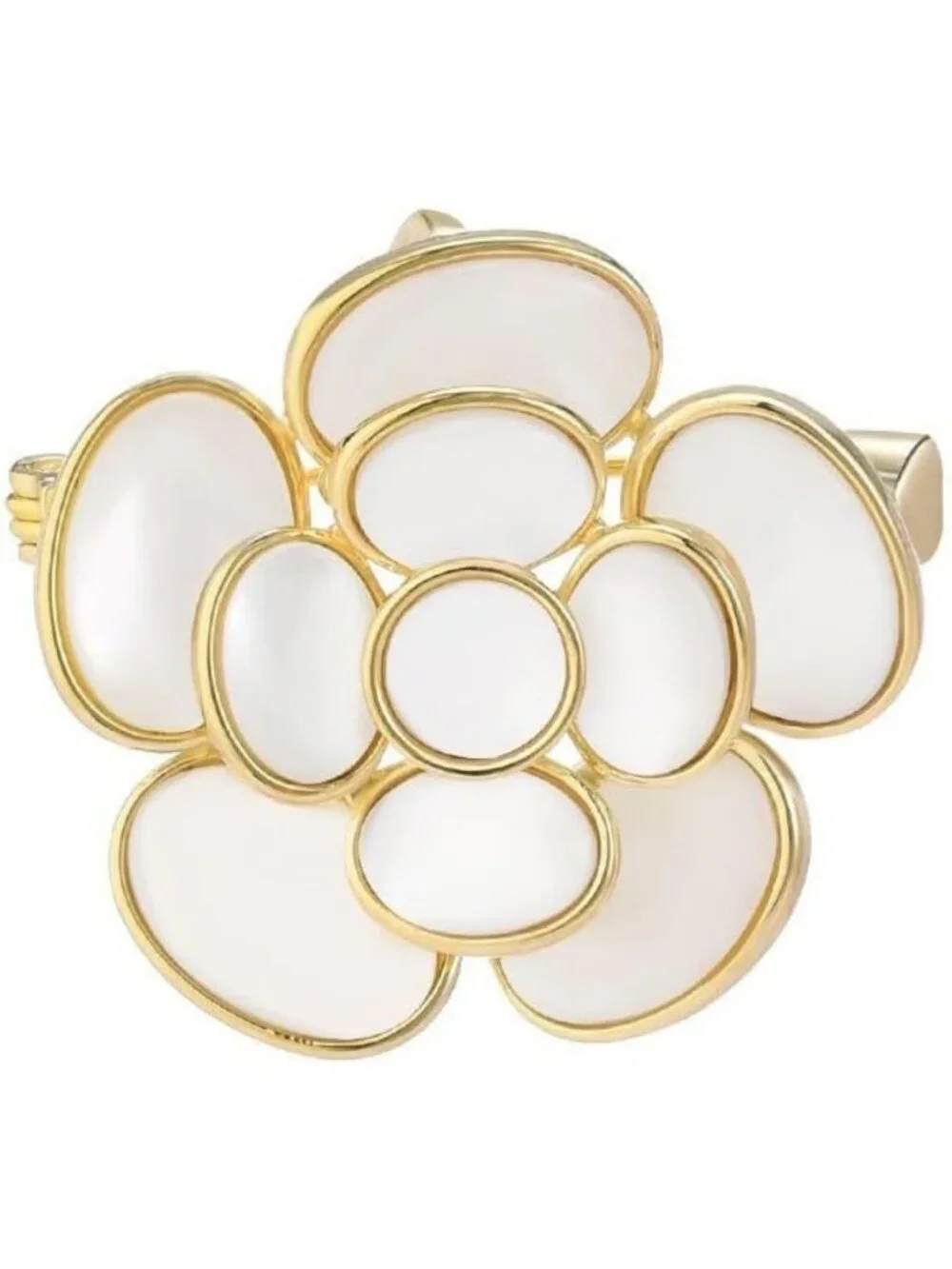 Rhinestone Flower Brooch Pin for Women - Floral Jewelry Gift for Mom & Wife